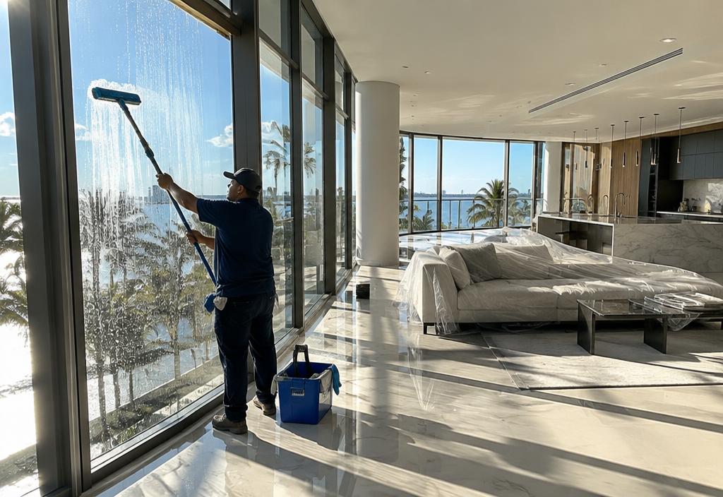 Post-Construction Glass Cleaning